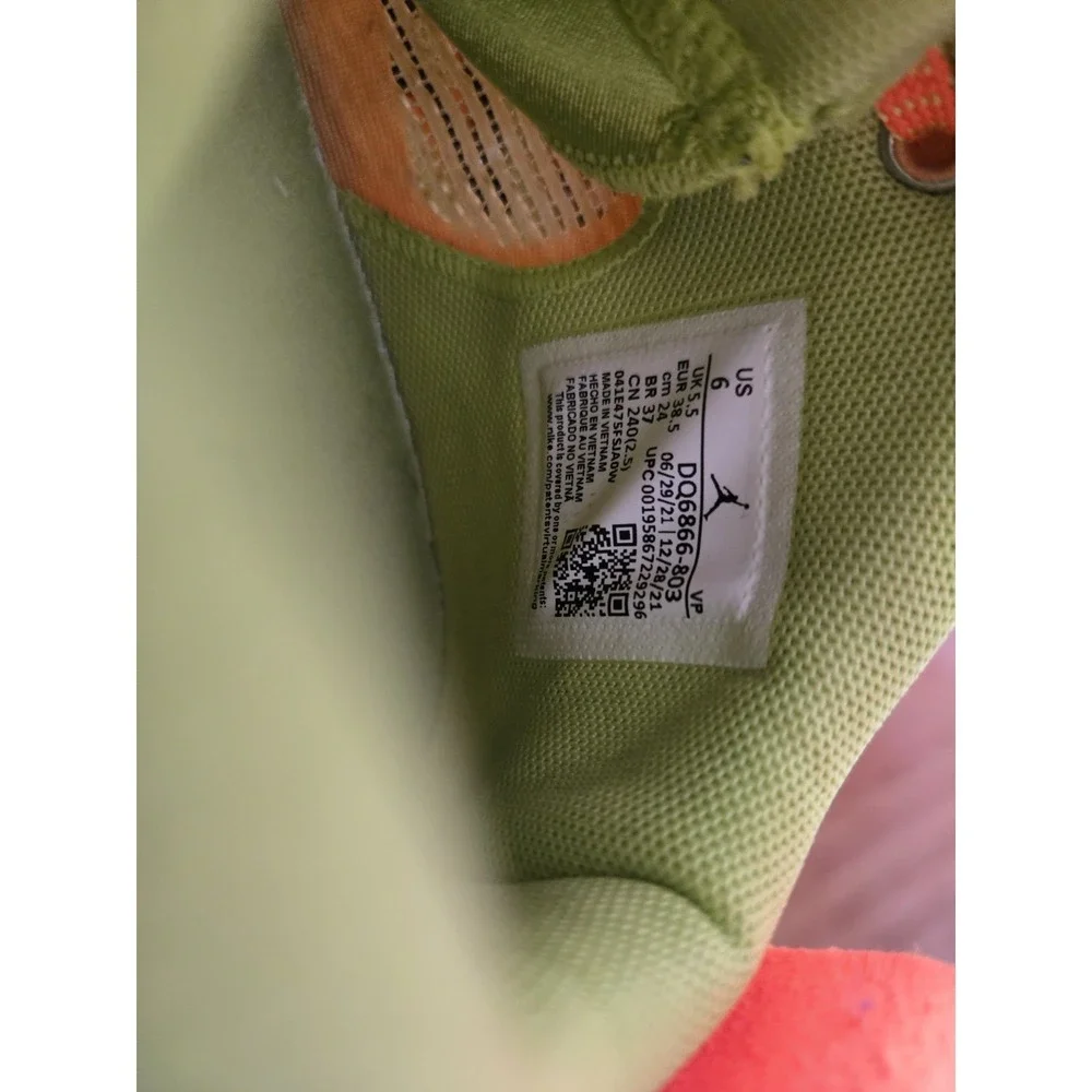 Air Jordan 36 Taco Jay DQ6866-803 Citron Pulse W7.5 M6 With Box👉